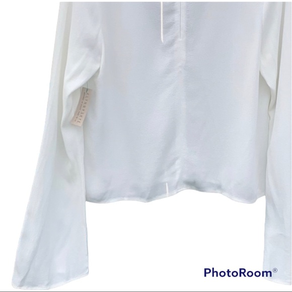 Flynn Skye Memphis Choker Neck White Top Sz M - Picture 8 of 11